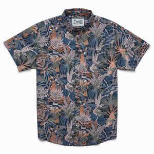 Howler Bros Mansfield Shirt: Glades Print Midnight Blue